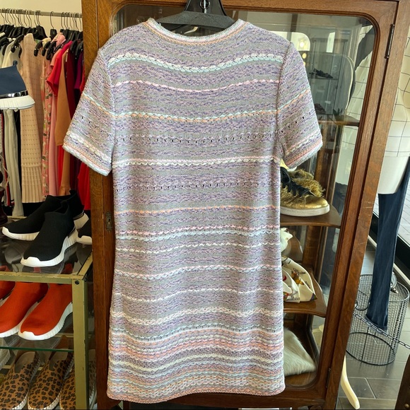 Chanel Short Sleeve Knit Crew Shift Dress - Picture 9 of 14